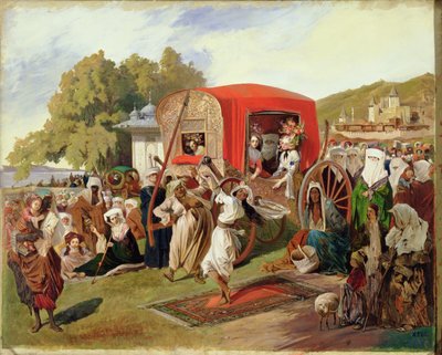 Outdoor Fete in Turkey by Grigori Grigorevich Gagarin
